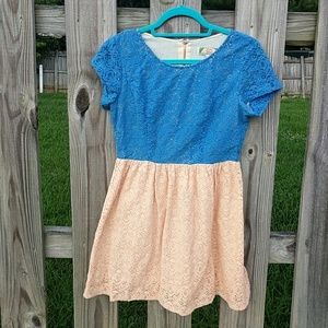 ALTAR'D STATE BLUE AND ORANGE DRESS!